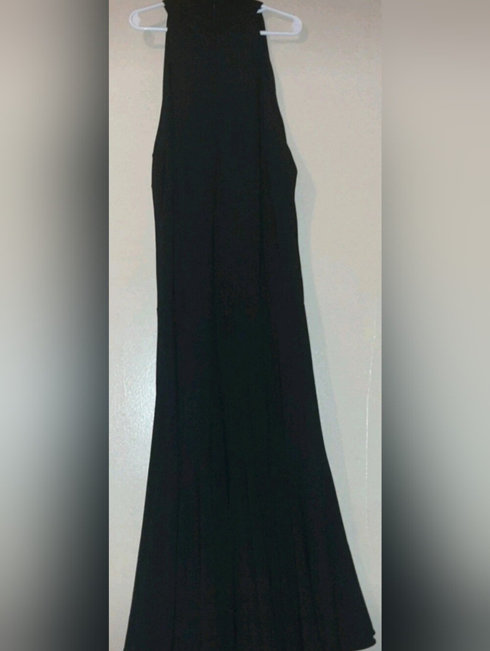 American Living Black Sleeveless Mock Neck Halter Maxi Dress 10